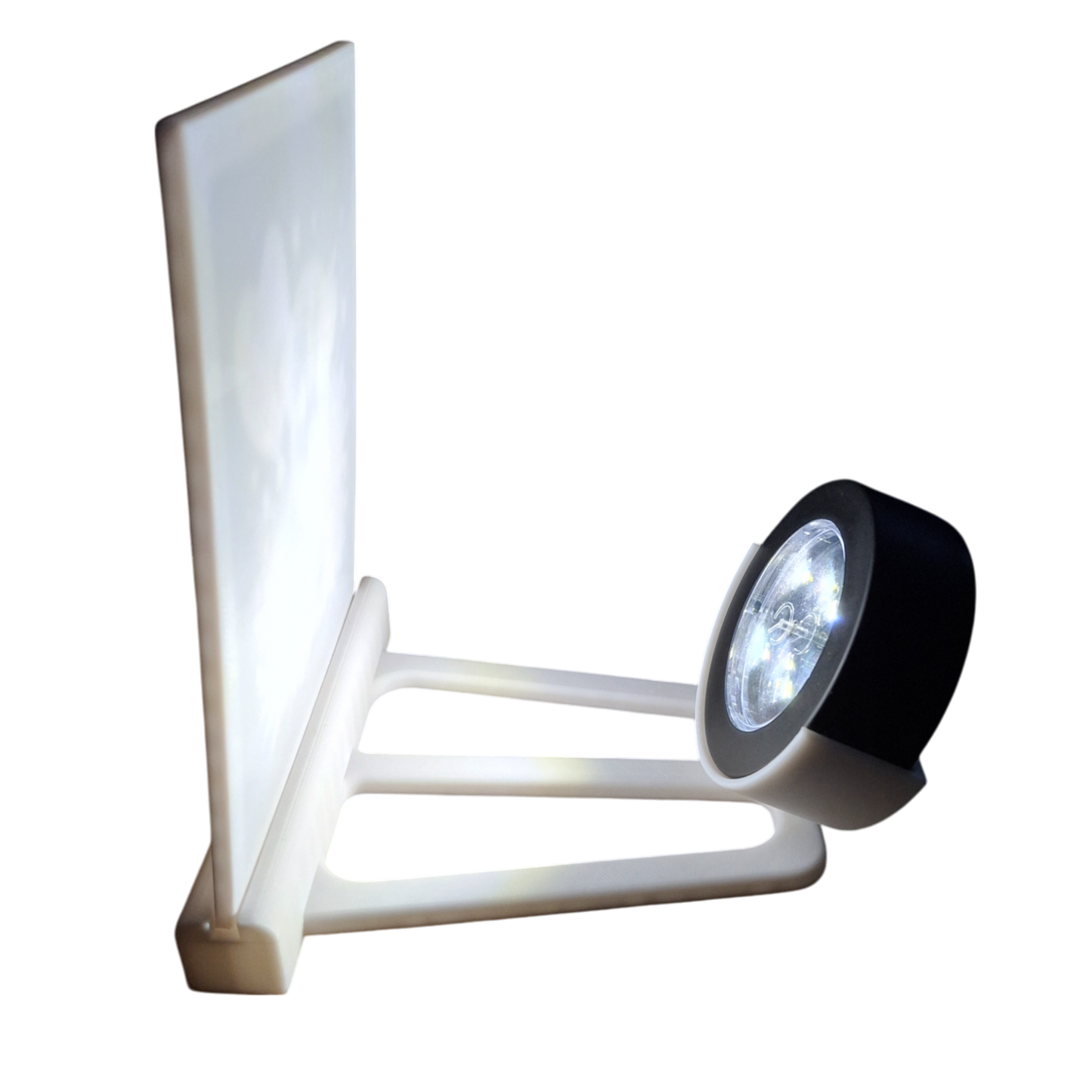 personalisiertes 3D Druckbild schwarz/weiss mit Einzelständer
