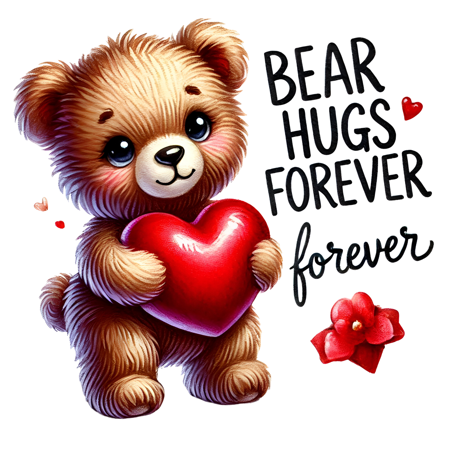 Bügelbild Valentine Teddy File 21