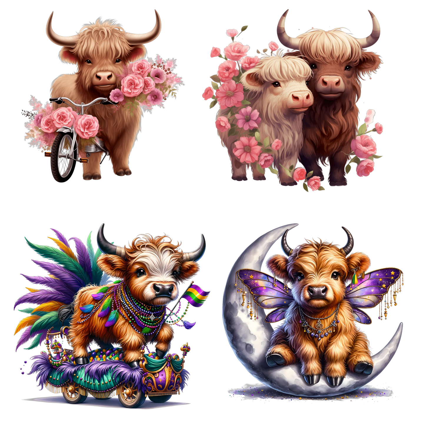 Bügelbild Highland Cow 4