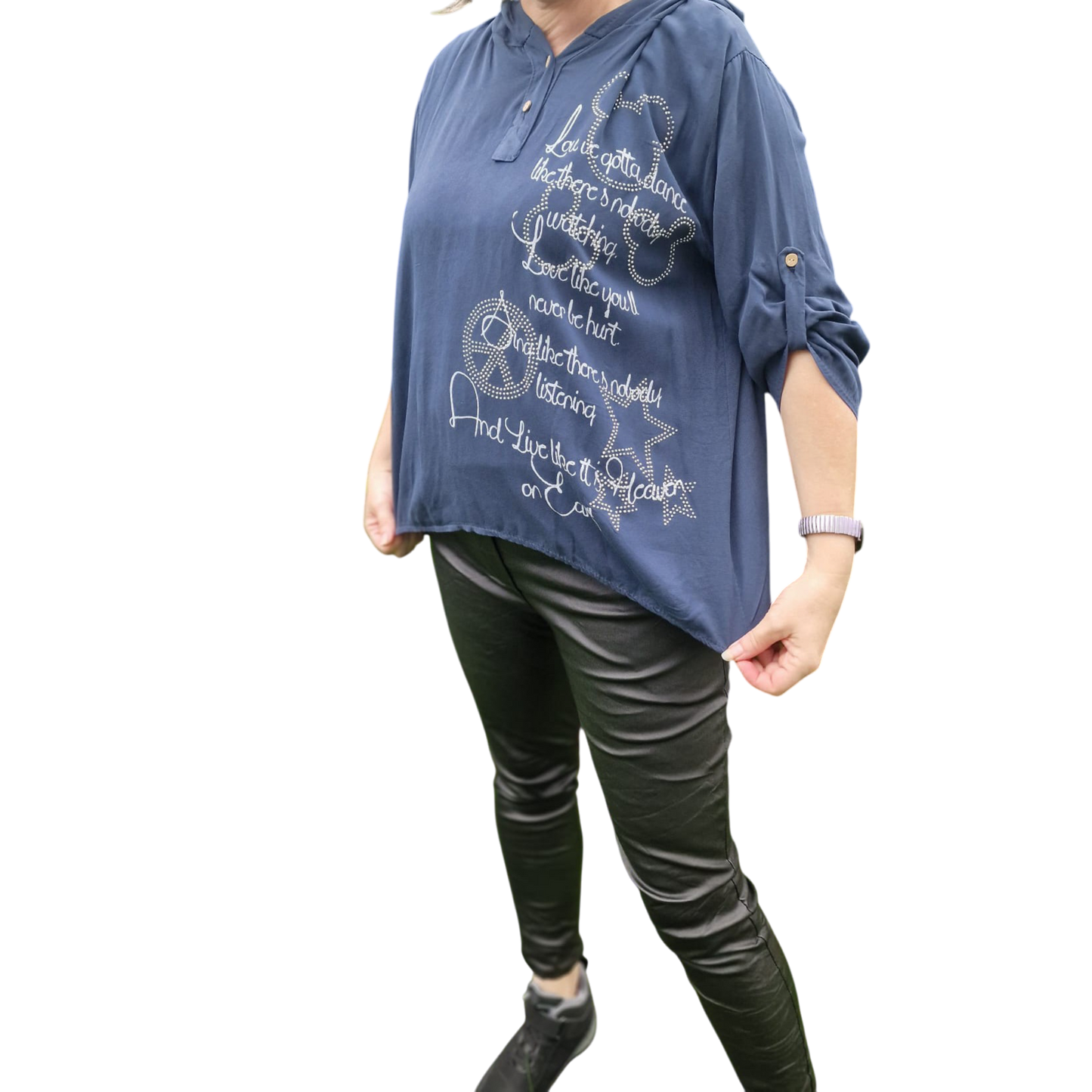Blusen-Hodie mit Mickey