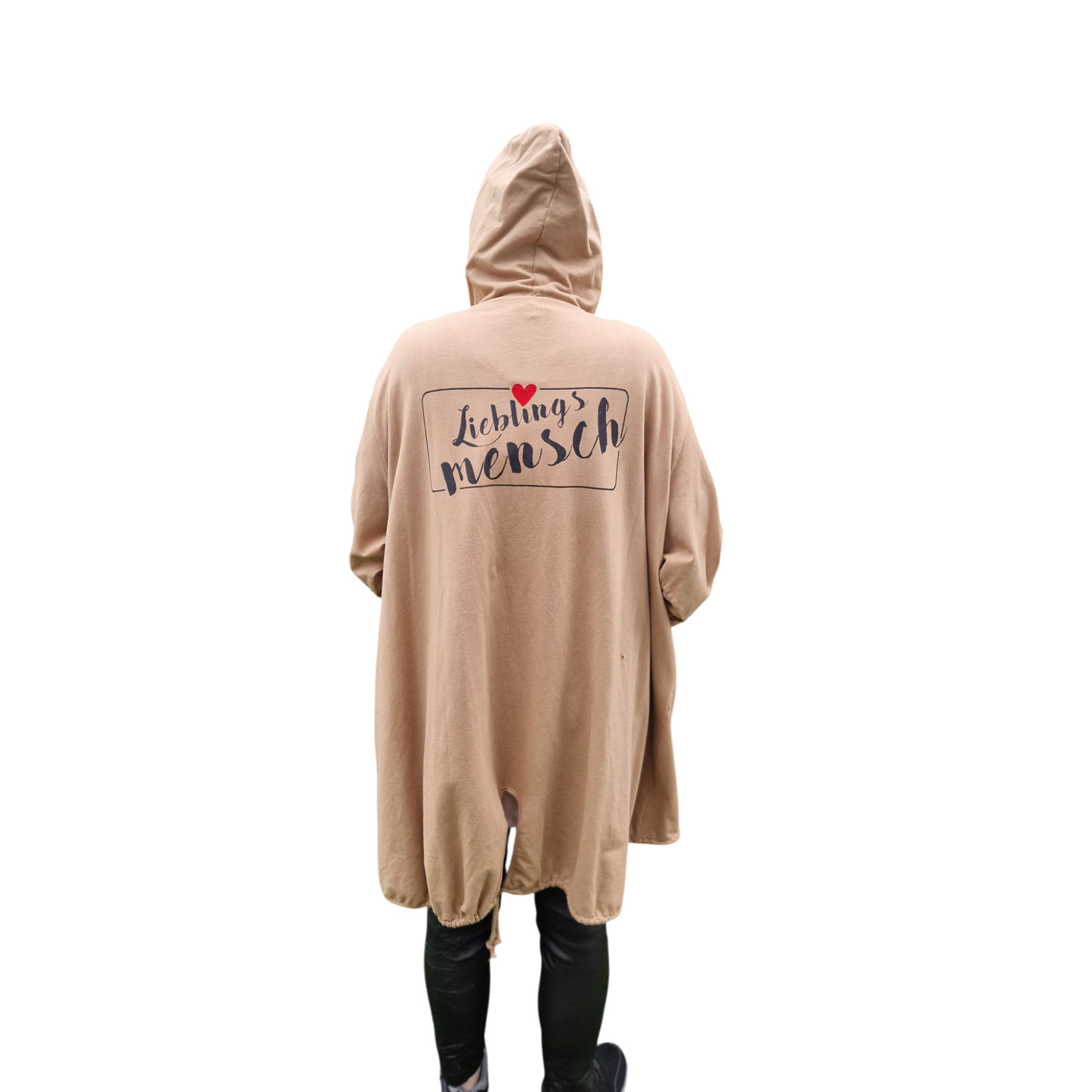 Cardigan Lieblingsmensch mit Kapuze