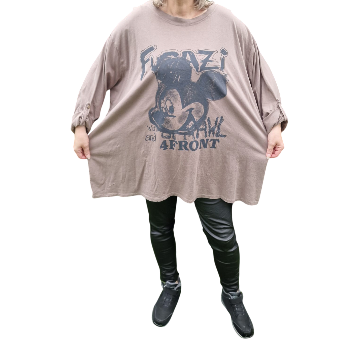 Shirt Mickey Mouse Druck Langarm
