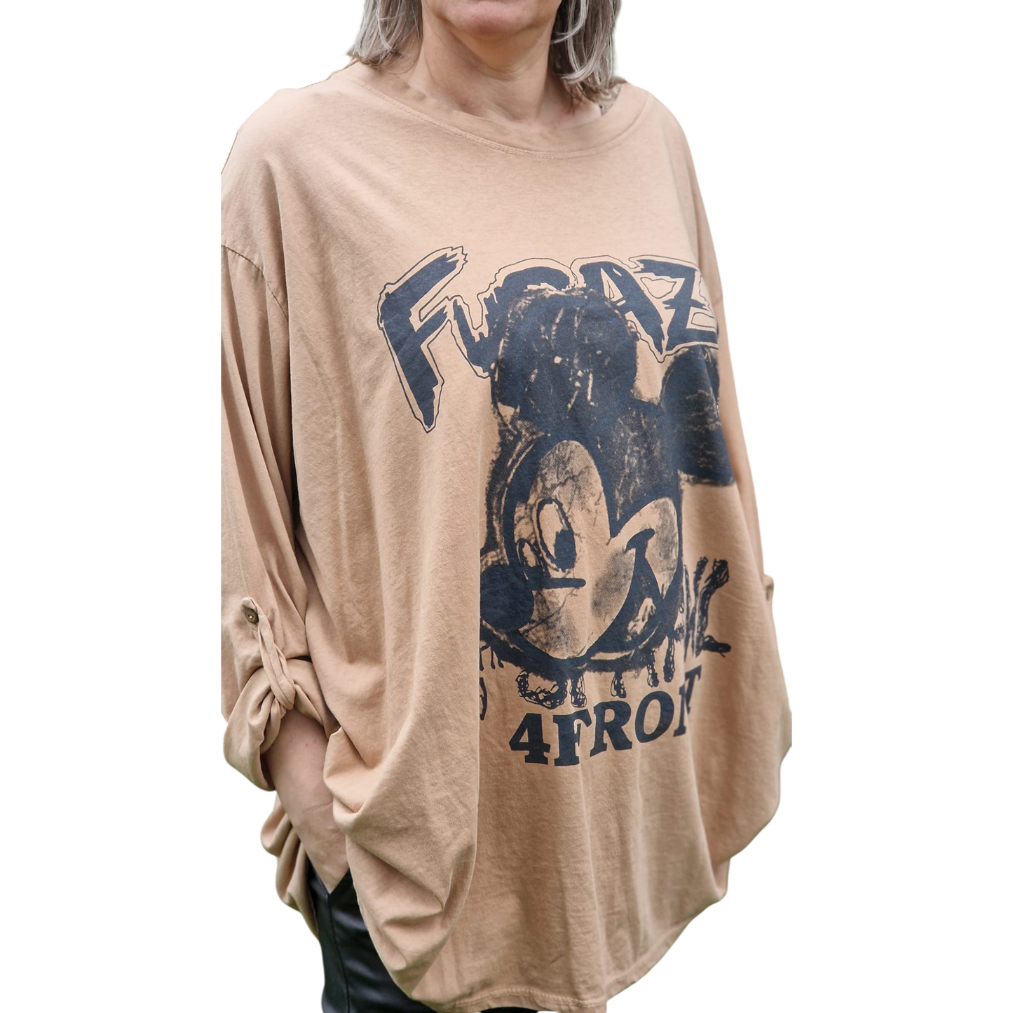 Shirt Mickey Mouse Druck Langarm