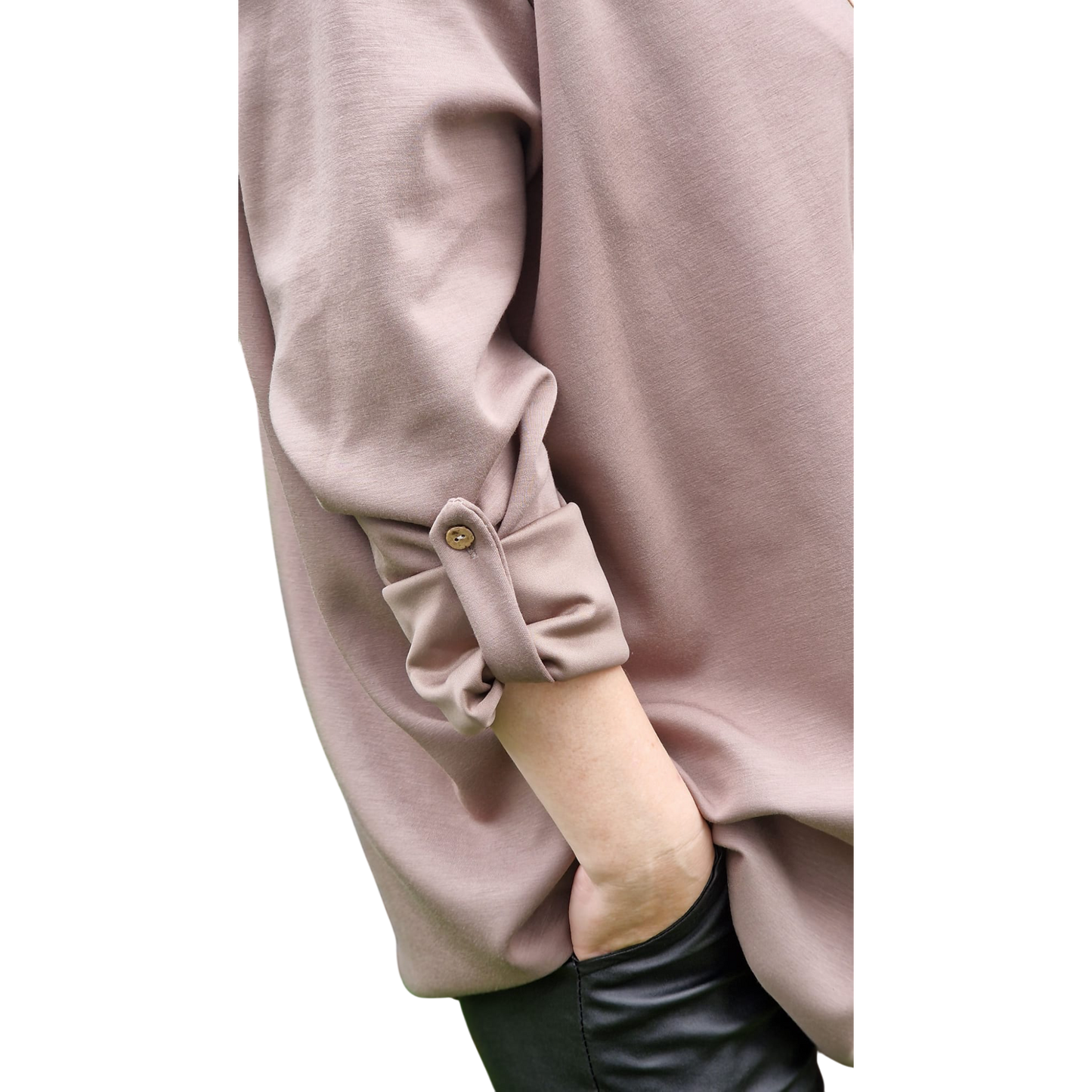 Basic Shirt Langarm mit Kette bis Gr. 50