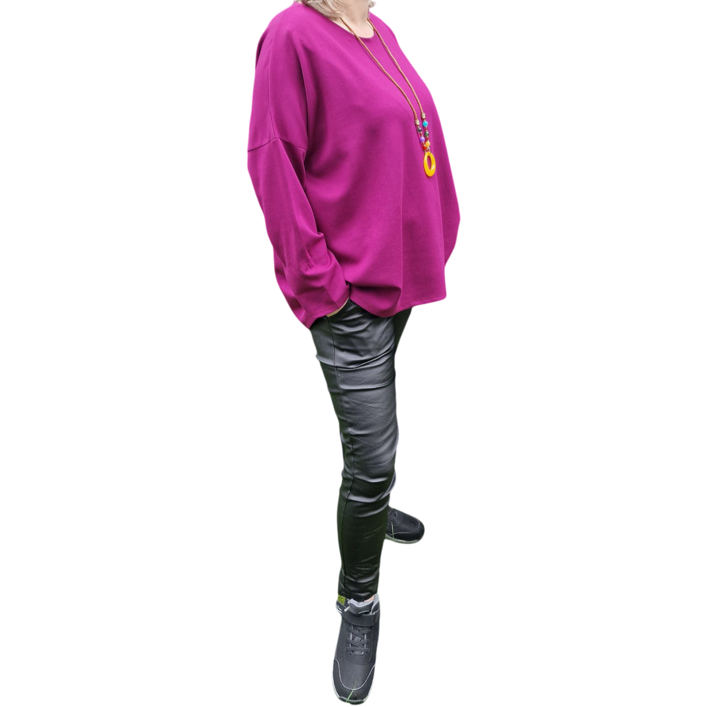 Basic Shirt mit Kette