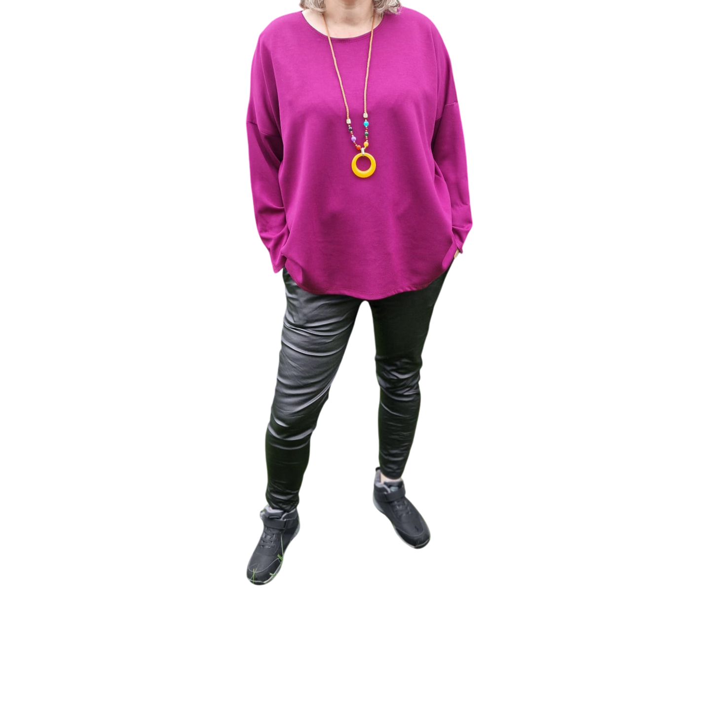Basic Shirt mit Kette