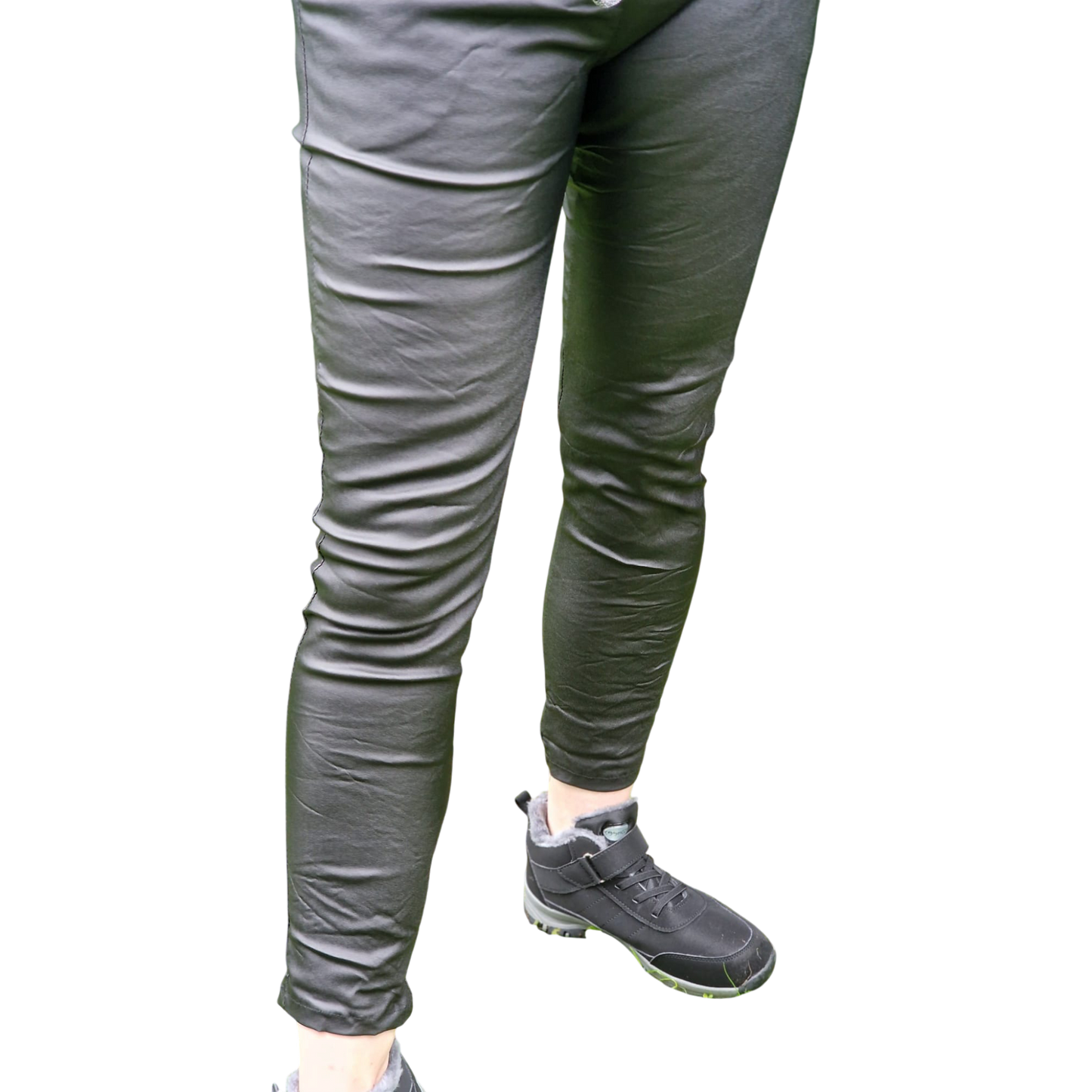 Kunstlederhose schwarz