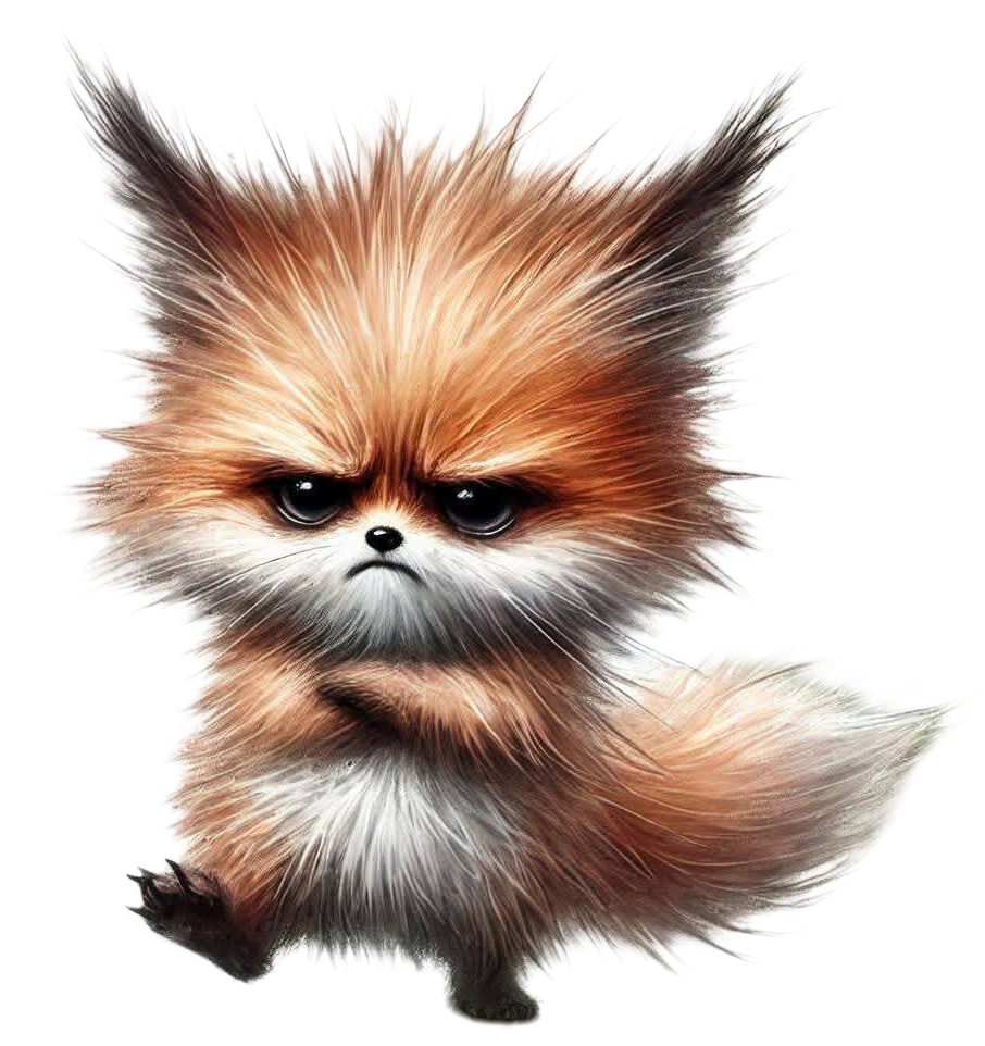 Bügelbild Grumpy Fuchs 205635