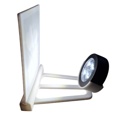 personalisiertes 3D Druckbild schwarz/weiss mit Einzelständer