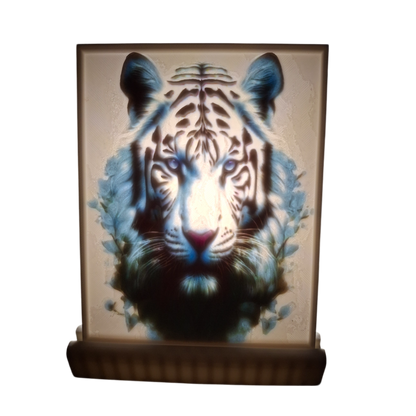 personalisiertes 3D Druckbild in Farbe mit Einzelständer
