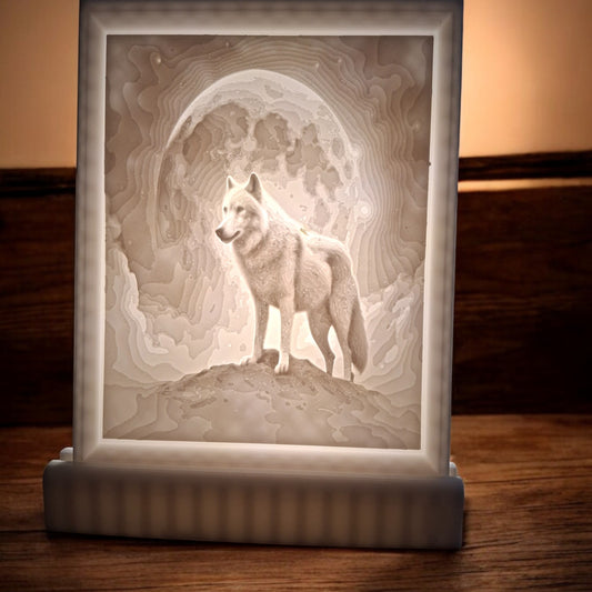 personalisiertes 3D Austauschbild schwarz/weiss ohne Ständer