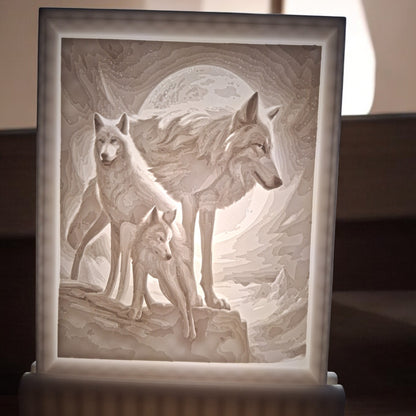 personalisiertes 3D Austauschbild schwarz/weiss ohne Ständer