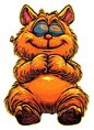 Bügelbild gemütliche Katze