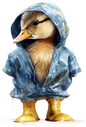 Bügelbild Ente Regencape 4(2)