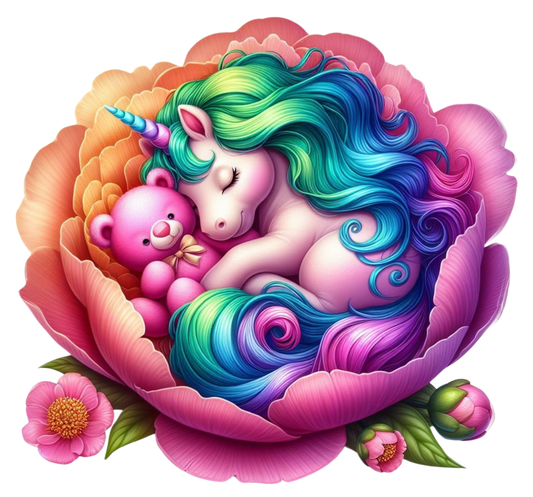 Bügelbild Sleeping Baby Unicorn 5