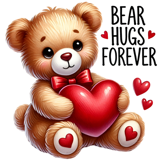 Bügelbild Valentine Teddy File 13