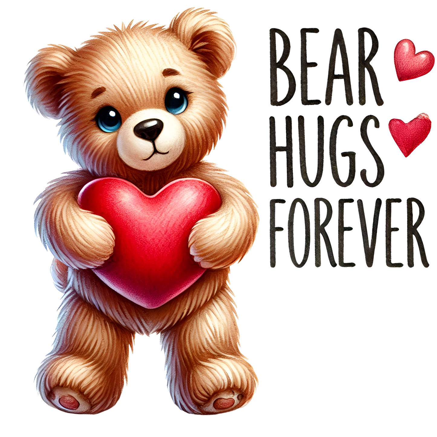 Bügelbild Valentine Bear Hugs File 29