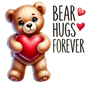 Bügelbild Valentine Bear Hugs File 29