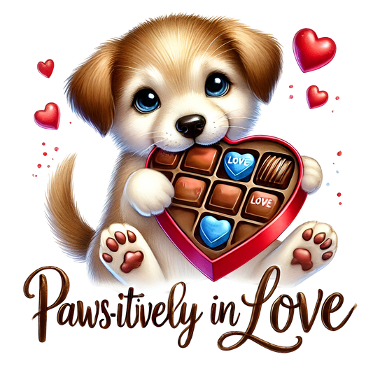 Bügelbild Valentine Paws in Love 1