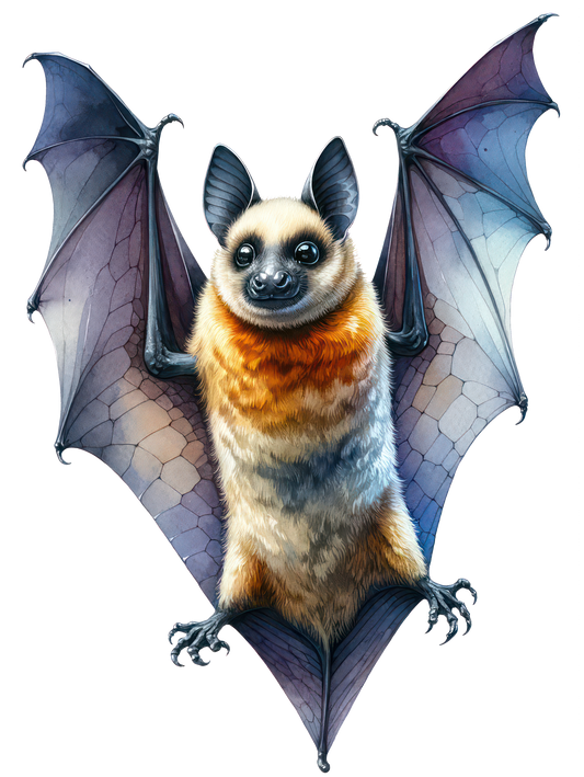 Bügelbild Fledermaus