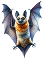 Bügelbild Fledermaus