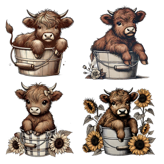 Bügelbild Highland Cow 12