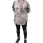 Blusenshirt taupe gemustert