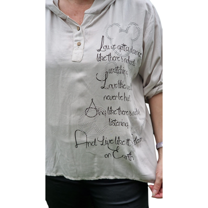 Blusen-Hodie mit Mickey
