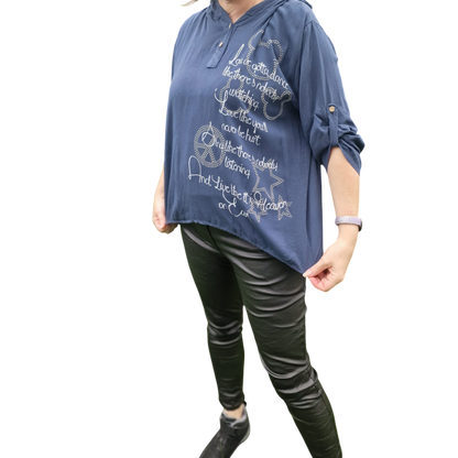 Blusen-Hodie mit Mickey
