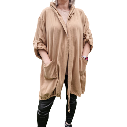 Cardigan Lieblingsmensch mit Kapuze