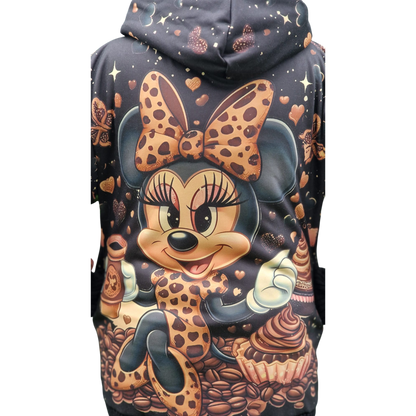 Jacke bedruckt Minnie Mouse mit Strickbündchen