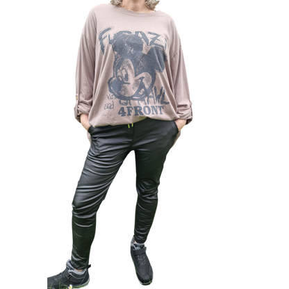 Shirt Mickey Mouse Druck Langarm