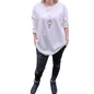 Basic Shirt Langarm mit Kette bis Gr. 50