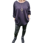 Basic Shirt Langarm mit Kette bis Gr. 50