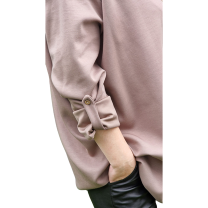 Basic Shirt Langarm mit Kette bis Gr. 50