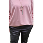 Basic Shirt Langarm mit Kette bis Gr. 50