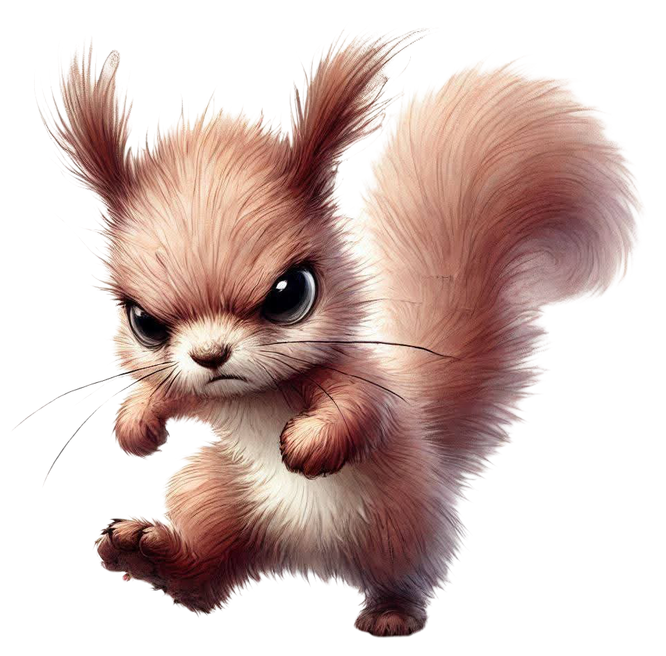 Bügelbild Grumpy Eichhörnchen 205537