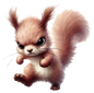Bügelbild Grumpy Eichhörnchen 205537