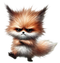Bügelbild Grumpy Fuchs 205635