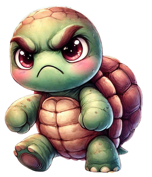 Bügelbild Grumpy Schildkröte 205733