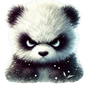 Bügelbild Grumpy Pandabär 205757