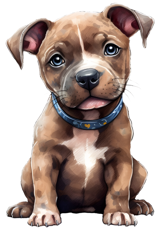 Bügelbild Stafford Bull Terrier