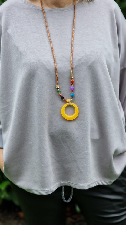 Basic Shirt mit Kette