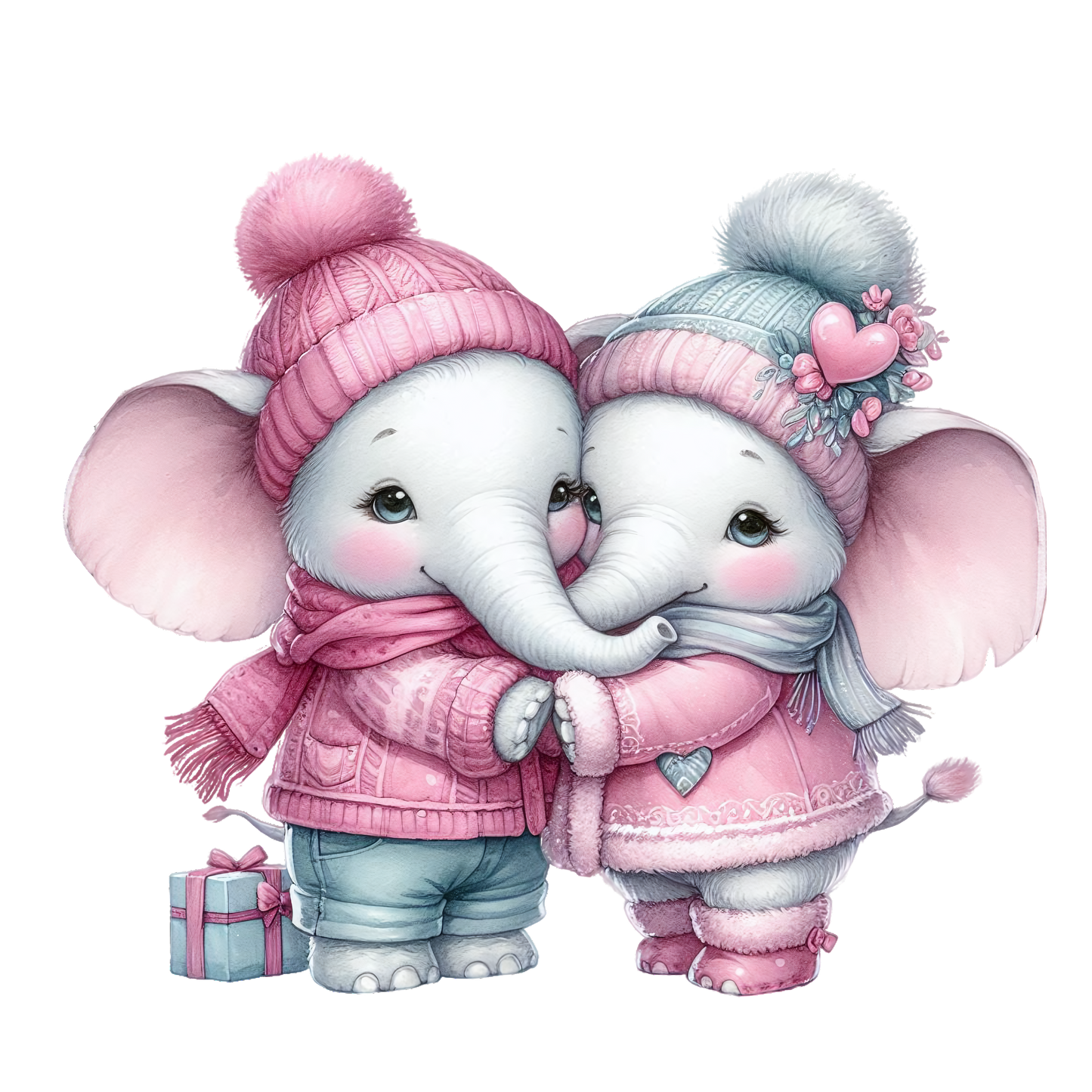 Bügelbild Valentin Elefant