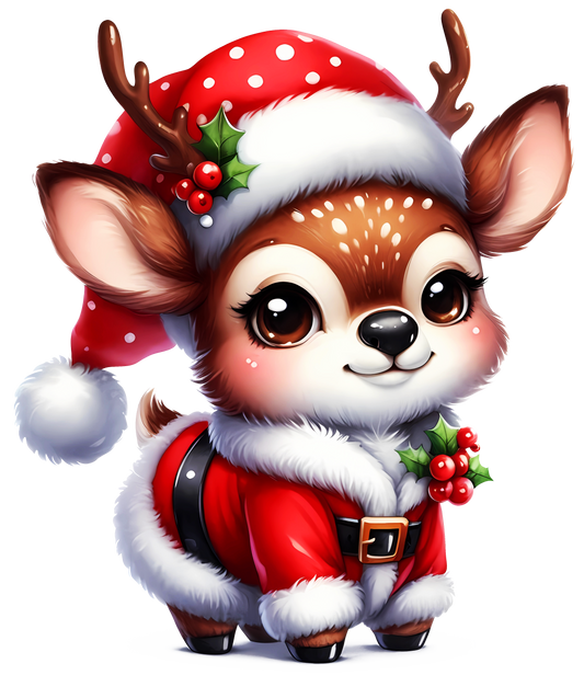 Bügelbild Rentier Weihnachten 18