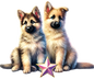 Bügelbild Valentine Hunde 62752