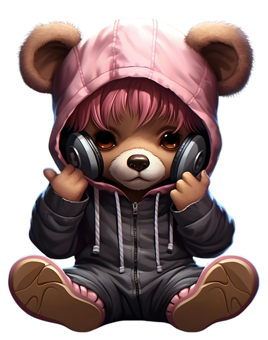 Bügelbild Teddy Girl